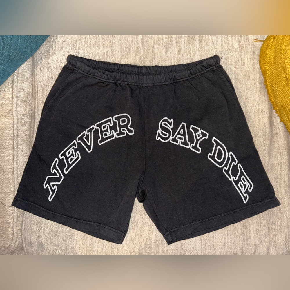 For Those Who Sin “Never say die” shorts